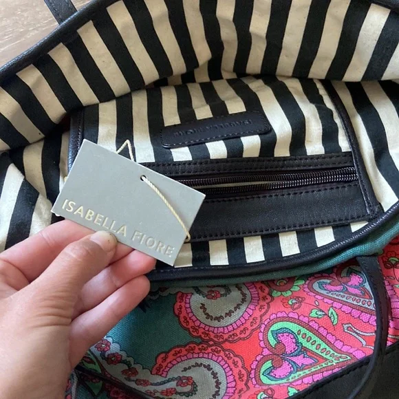 Isabella Fiore colorful tote bag - Picture 5 of 7